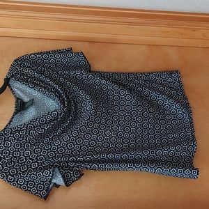 Black and White Blouse